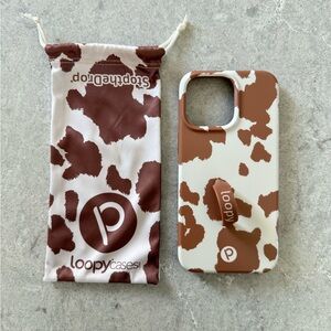 iPhone 15 Pro MAX - Loopy Case Cow Print
